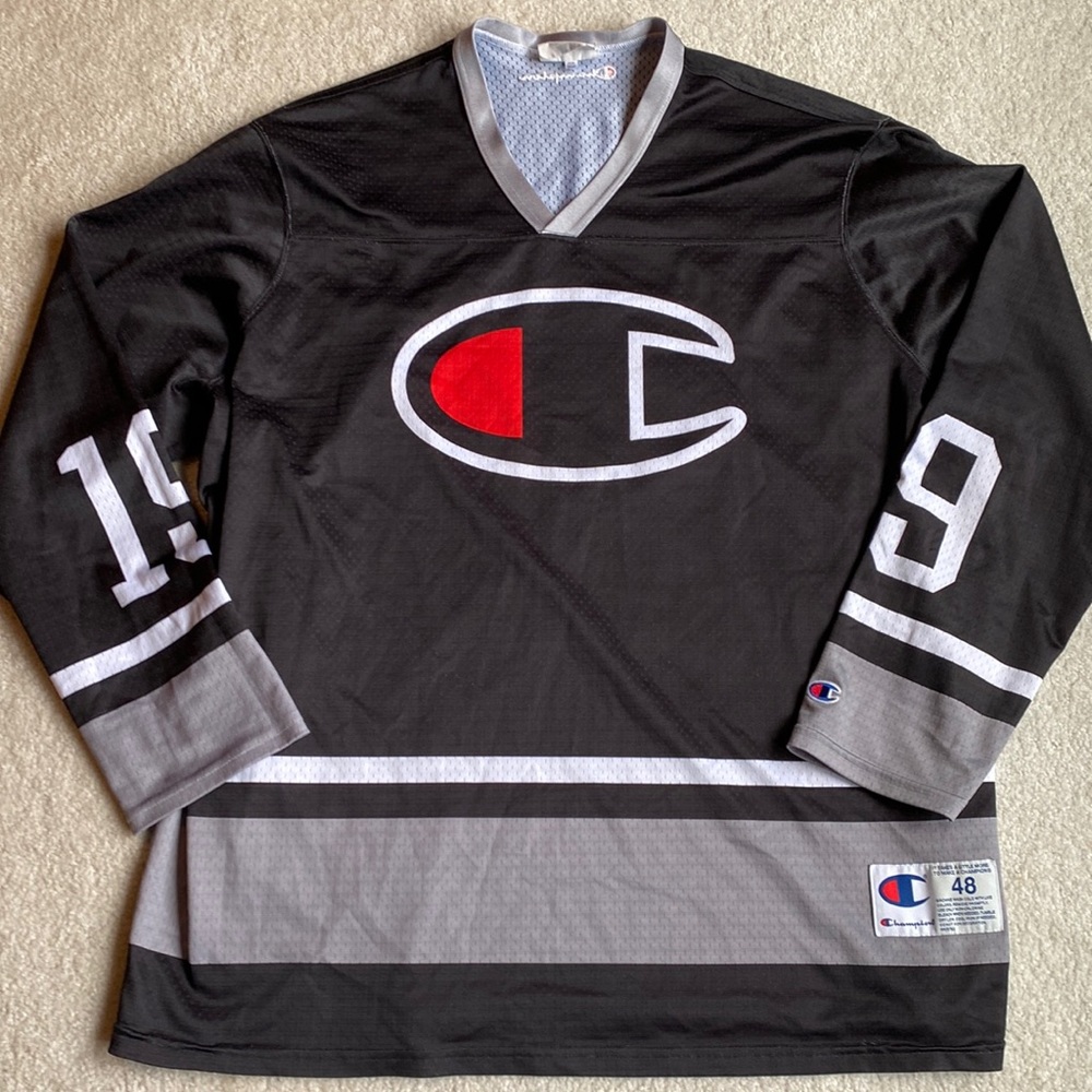 Men’s champion extra-large long sleeve hockey jersey XL